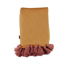 KAAT Amsterdam Advance Plaid - Okergeel 130 x 170 cm