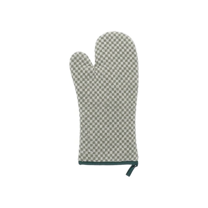 Bunzlau Castle Small Check ovenwant 20x37 Dark Green