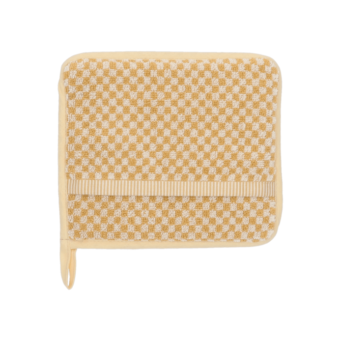 Bunzlau Castle Small Check pannenlap 23x19 Yellow