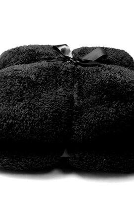 Unique Living Teddy plaid 150x200cm black