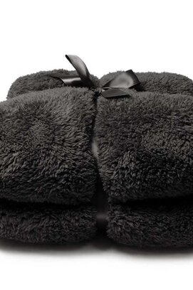 Unique Living Teddy plaid 150x200cm dark grey