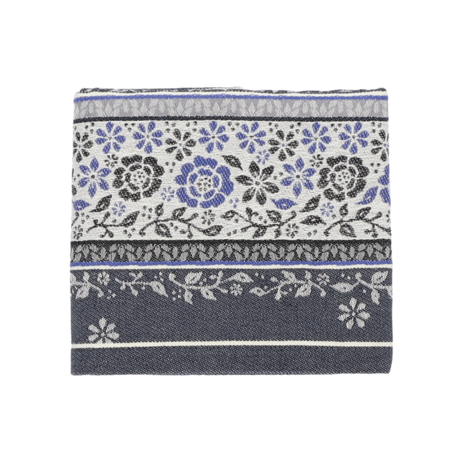 Bunzlau Castle Theedoek Belle Fleur Dark Blue