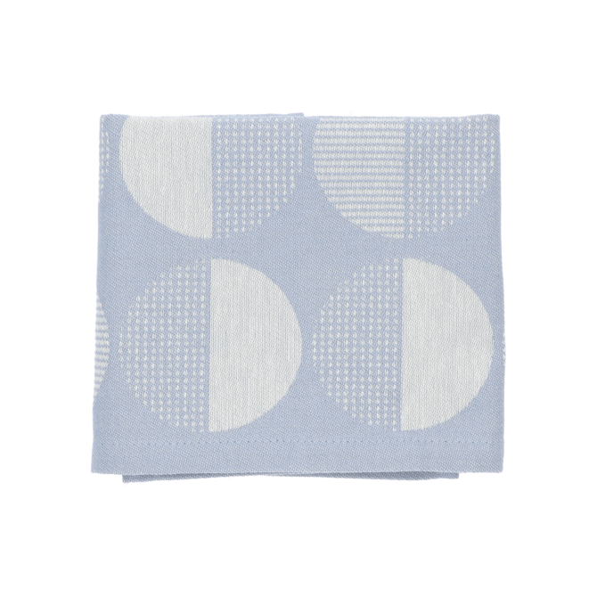 Bunzlau Castle Dots theedoek 65x65 Grey-Blue