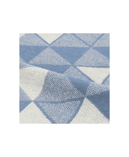 Bunzlau Castle Keukendoek Triangles Grey-Blue