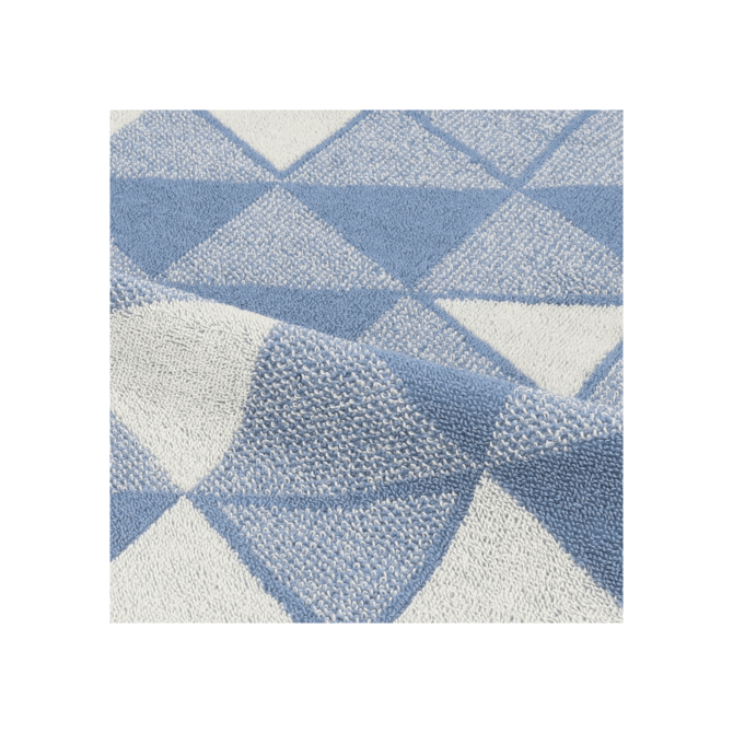 Bunzlau Castle Triangles keukendoek 53x60 Grey Blue