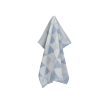 Bunzlau Castle Theedoek Triangles Grey-Blue