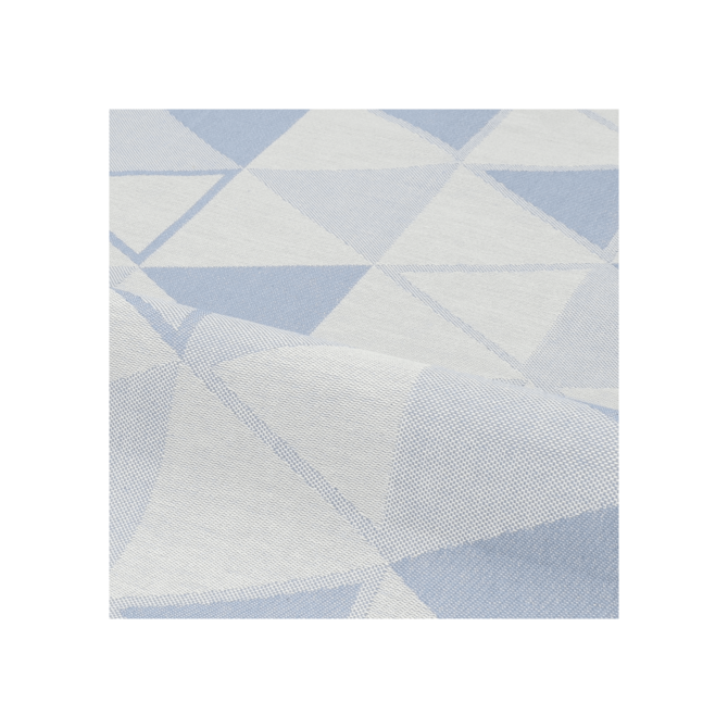 Bunzlau Castle Triangles theedoek 65x65 Grey Blue