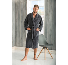 Morgenstern Alex   Heren Badjas Schalkragen  anthr./melange 2XL