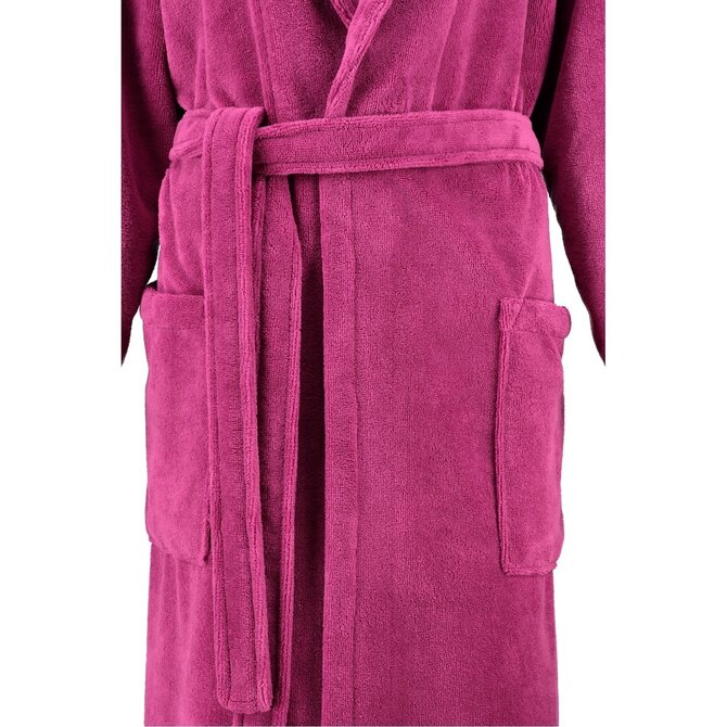 Cawö Dames Badjas met Sjaalkraag 806 - Beere  44/46