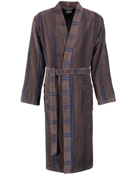 Cawö Heren Kimono Badjas extra licht 2508 - Tabak  48