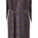 Cawö Cawö Heren Kimono Badjas extra licht 2508 - Tabak  48