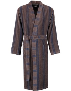 Cawö Heren Kimono Badjas extra licht 2508 - Tabak  58