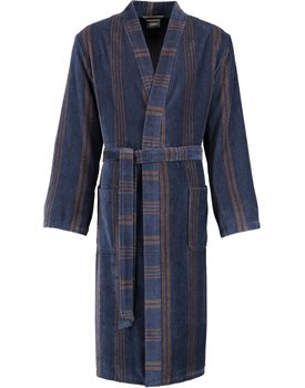 Cawö Heren Kimono Badjas extra licht 2508 - Blau  48