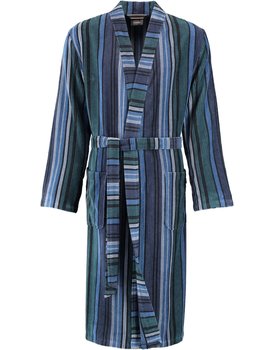 Cawö Heren Kimono Badjas extra licht 2509 - Aqua  48