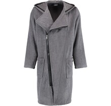 Cawö Heren Badjas Ritssluiting 6516 - Antrazit-schwarz  XL