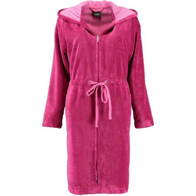 Cawö Dames Korte Badjas Capuchon 822 - Beere  32/34