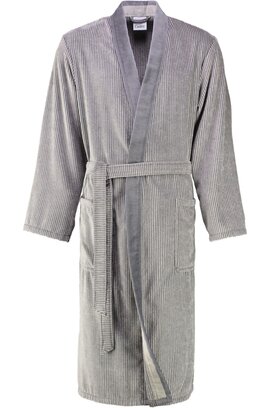 Cawö Heren Badjas 5840 Velours Kimono Stein 54