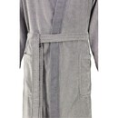Cawö Cawö Heren Badjas 5840 Velours Kimono Stein 58