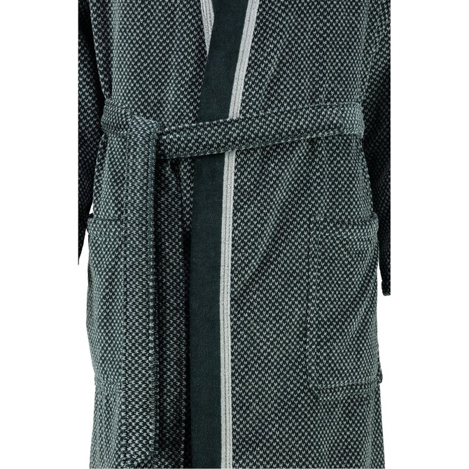 Cawö Heren Badjas 4839 Silber 50