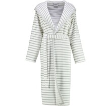 Cawö Dames Badjas met Capuchon 6596 silber 48