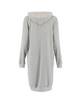 Cawö Dames Lange Hoodie 820 - Grau-blau  XL