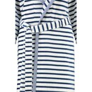 Cawö Cawö Dames Badjas met Capuchon 6596 Navy 42