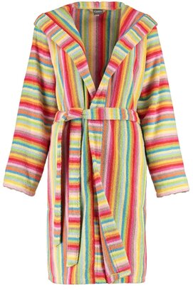 Cawö Dames Badjas met Capuchon kort 7082  Multi 44