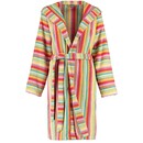 Cawö Cawö Dames Badjas met Capuchon kort 7082  Multi 46