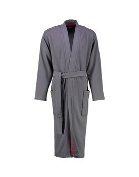 Cawö 816 Heren kimono badjas - anthrazit-72  46/48