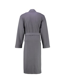 Cawö 816 Heren kimono badjas - anthrazit-72  46/48