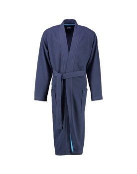 Cawö 816 Heren kimono badjas - marine-14  46/48
