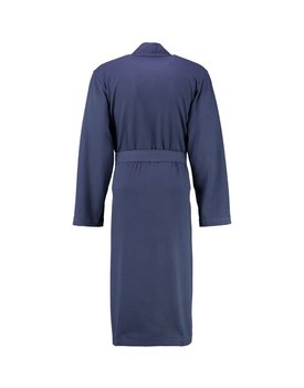 Cawö 816 Heren kimono badjas - marine-14  46/48