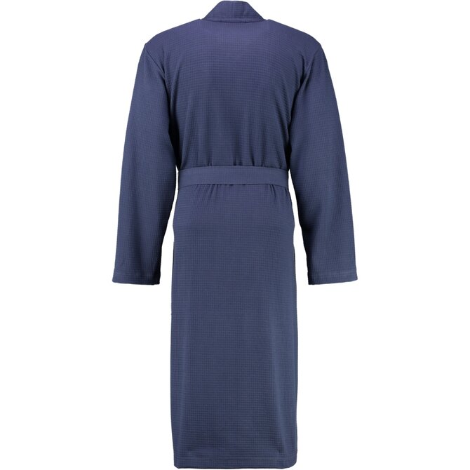 Cawö 816 Heren kimono badjas - marine-14  46/48