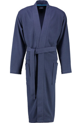 Cawö 816 Heren kimono badjas - marine-14  50/52