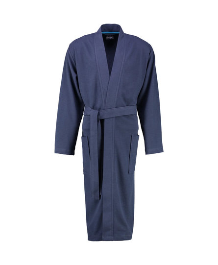 Cawö 816 Heren kimono badjas - marine-14  50/52