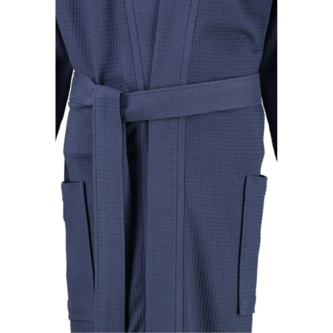 Cawö 816 Heren kimono badjas - marine-14  54/56