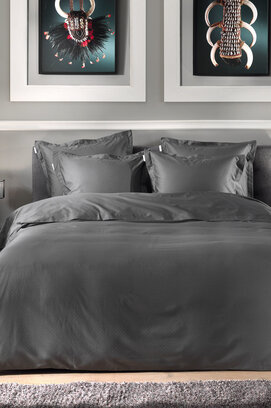 Heckett & Lane Punto dekbedovertrek 240x200/220 Classic Anthracite