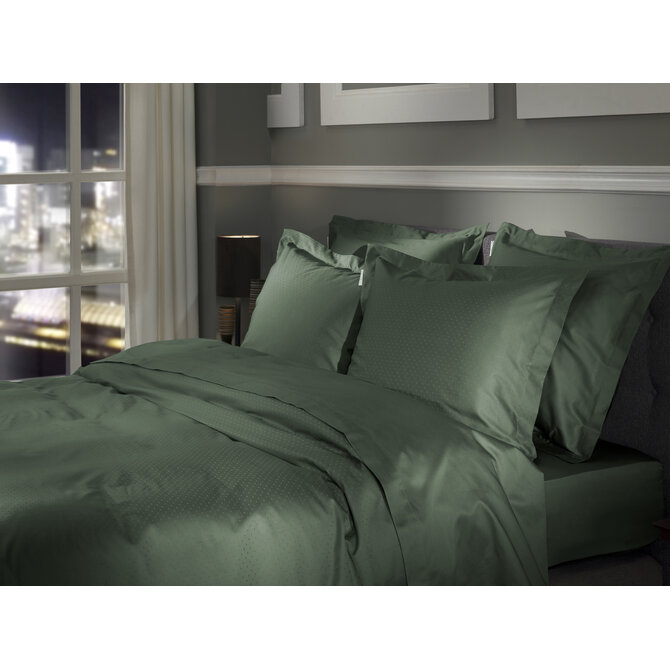 Heckett & Lane Punto dekbedovertrek 240x200/220 Calla Green