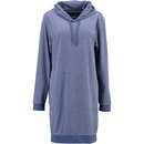 Cawö Cawö Dames Lange Hoodie 818 Denim  L