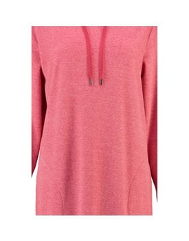 Cawö Dames Lange Hoodie 818 Koralle  M