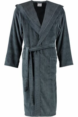 Cawö Heren Badjas met Capuchon 2870  Navy 50