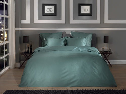 Heckett & Lane Heckett & Lane Punto Dekbedovertrek 140x200/220 Mineral Green afbeelding
