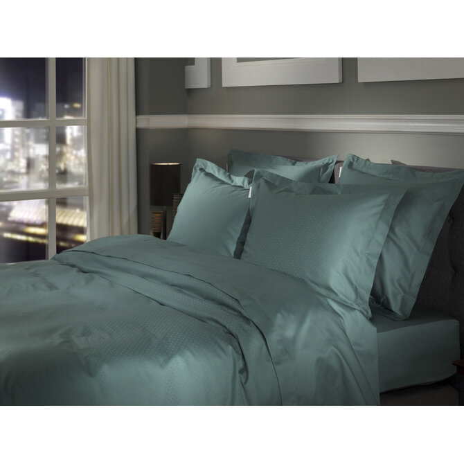 Heckett & Lane Punto dekbedovertrek 240x200/220 Mineral Green