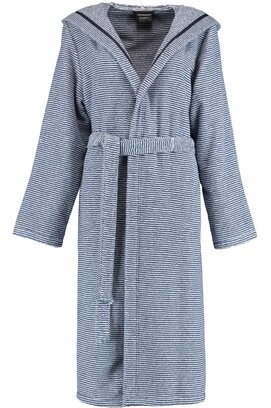 Cawö Dames Badjas 3336 Navy-weiss  36