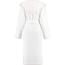 Cawö Cawö Dames Badjas met Capuchon 825 Weiss  32/34