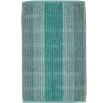 Cawö Cashmere Streifen Gastendoekje Munt 30x50
