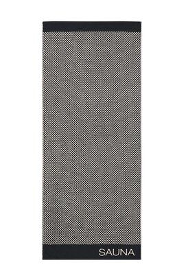 Cawö Saunahanddoek 6220 Natur Schwarz 80x200