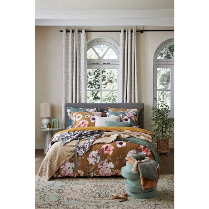 Vandyck Dekbedovertrek Foliage Sandy gold  200x200/220