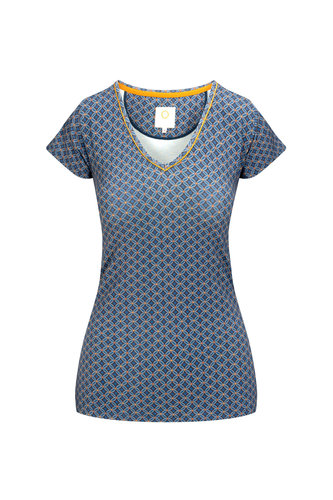 Pip Studio Pip Studio Toy Short Sleeve Top Tegola Blue S