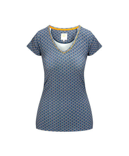 Pip Studio Toy Short Sleeve Top Tegola Blue XXL